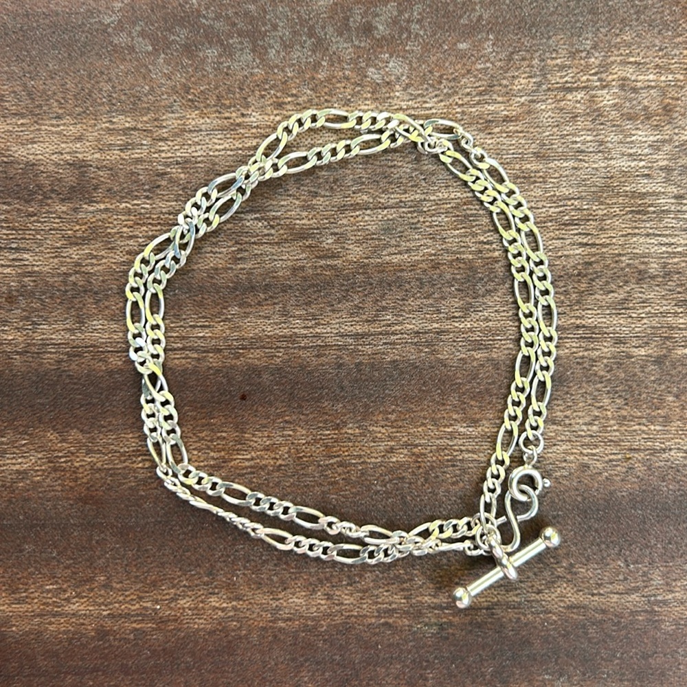 Leah Alexandra T Shape Necklace Sterling Silver